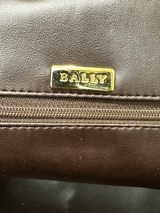 Vintage 1980s Bally Brown Lambskin Quilted Tassel Satchel Top Handle w/ D-Rings - Picture 13 of 14